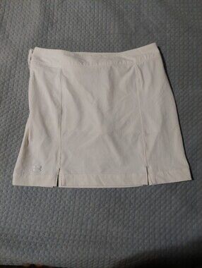 Under Armour White Performance Skort with Black Label